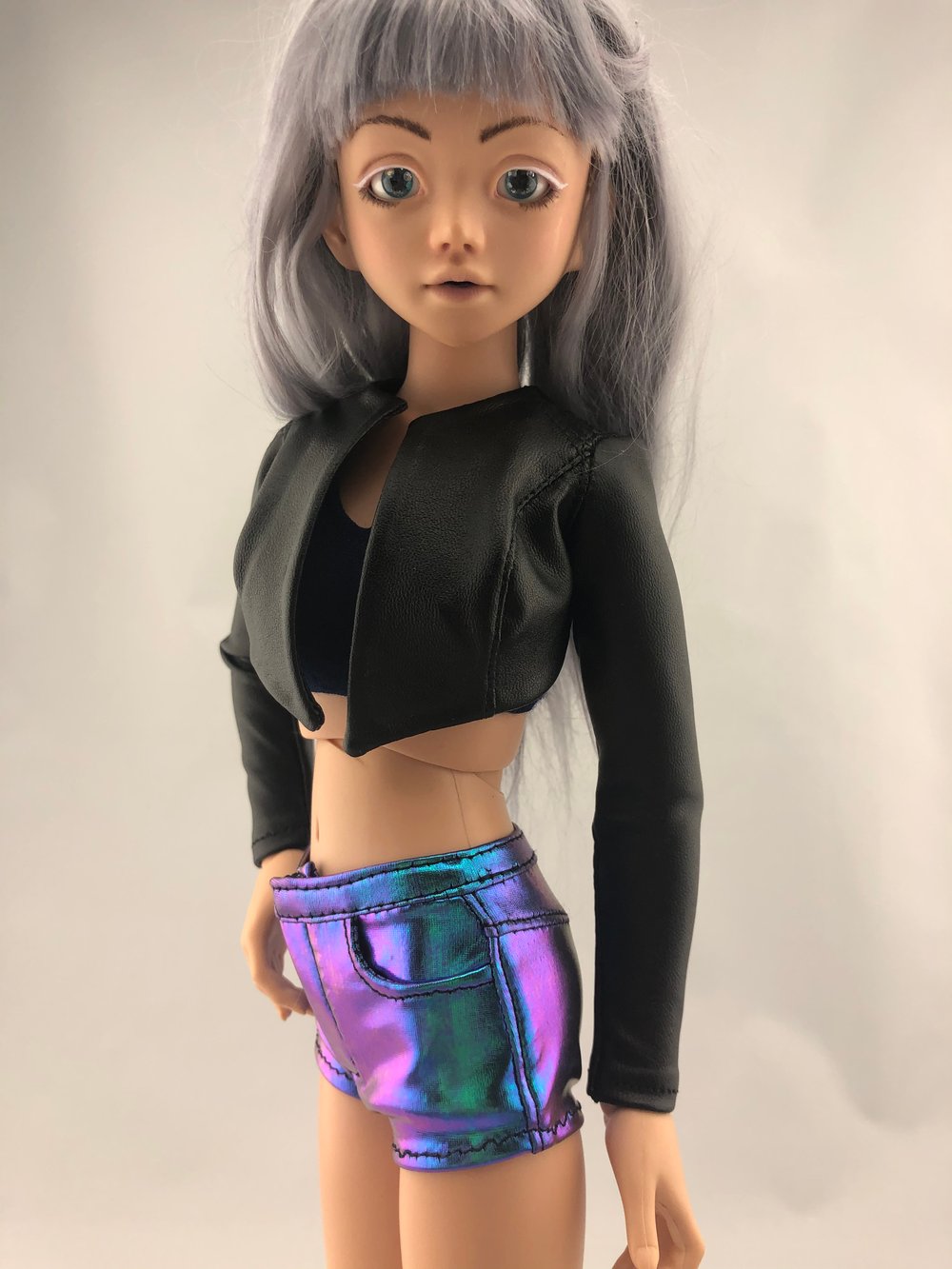 Oilslick Shorts: Minifee Unoa Dollshe Fashion