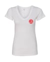 Ladies Wrongkind Stamp T-Shirt (White w/ Red)