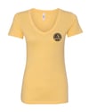 Ladies Wrongkind Stamp T-Shirt (Yellow w/ Black)