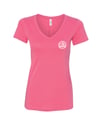 Ladies Wrongkind Stamp T-Shirt (Pink & White)