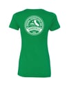 Ladies Wrongkind Stamp T-Shirt (Green w/ White)