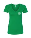 Ladies Wrongkind Stamp T-Shirt (Green w/ White)