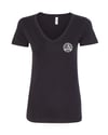 Ladies Wrongkind Stamp T-Shirt (Black w/ White)