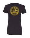 Ladies Wrongkind Stamp T-Shirt (Black w/ Gold)