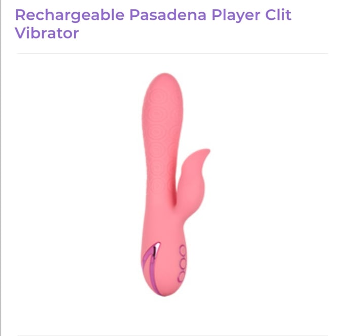 Image of Rechargeable Pasadena Player Clit Vibrator