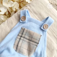 Image 2 of Harvey newborn romper - blue