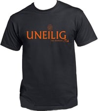 T-Shirt "Uneilig" schwarz