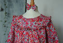 Image 1 of Blouse liberty wiltshire bleu marine et rouge