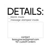 CARD DETAILS STAMP