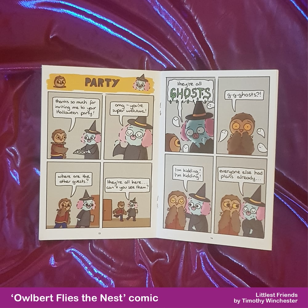 'Owlbert Flies the Nest' - A5 comic