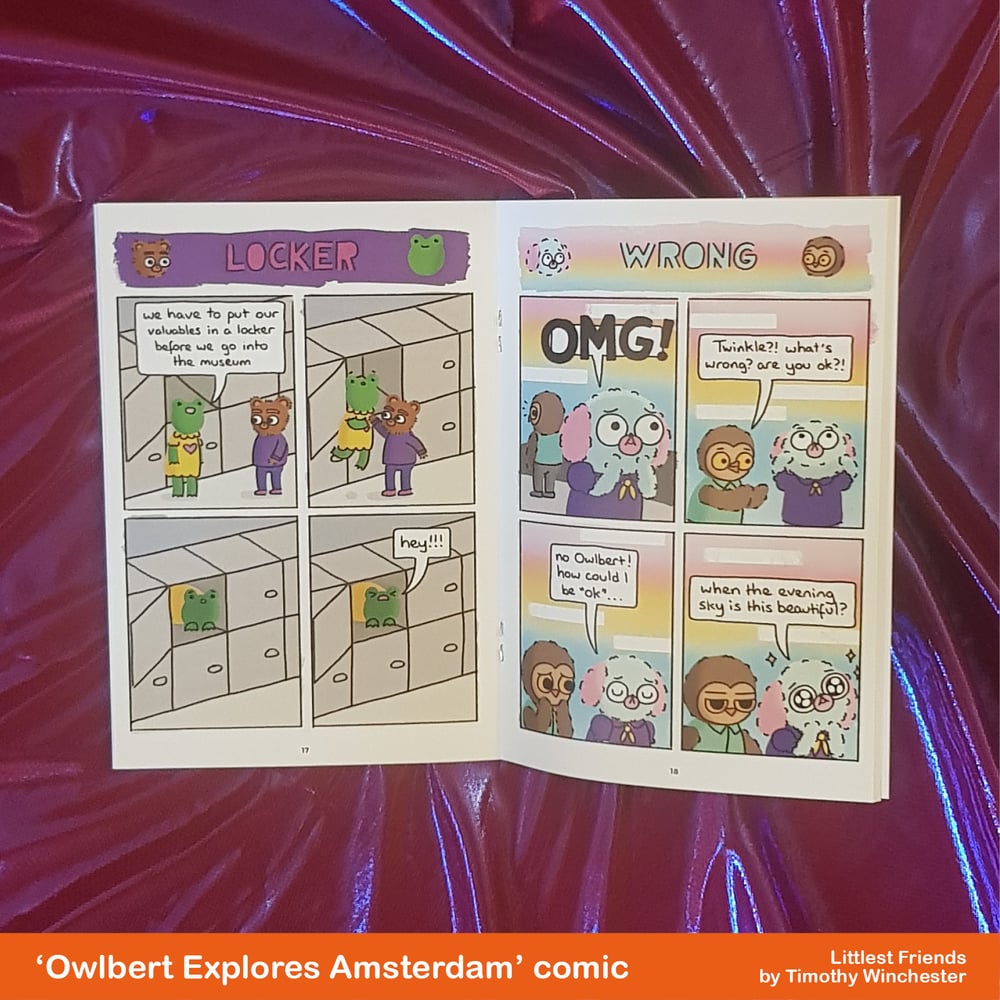 'Owlbert Explores Amsterdam' - A5 comic