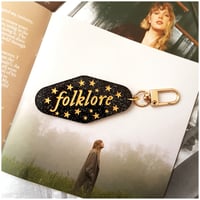 Image 1 of Folklore Acrylic Keychains (gold)