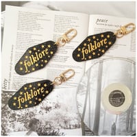 Image 2 of Folklore Acrylic Keychains (gold)