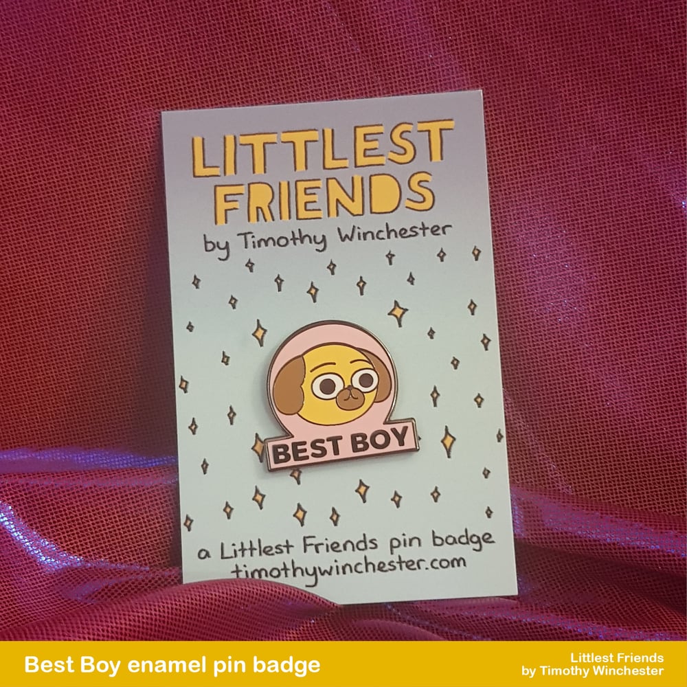 Best Boy - 25mm hard enamel pin badge