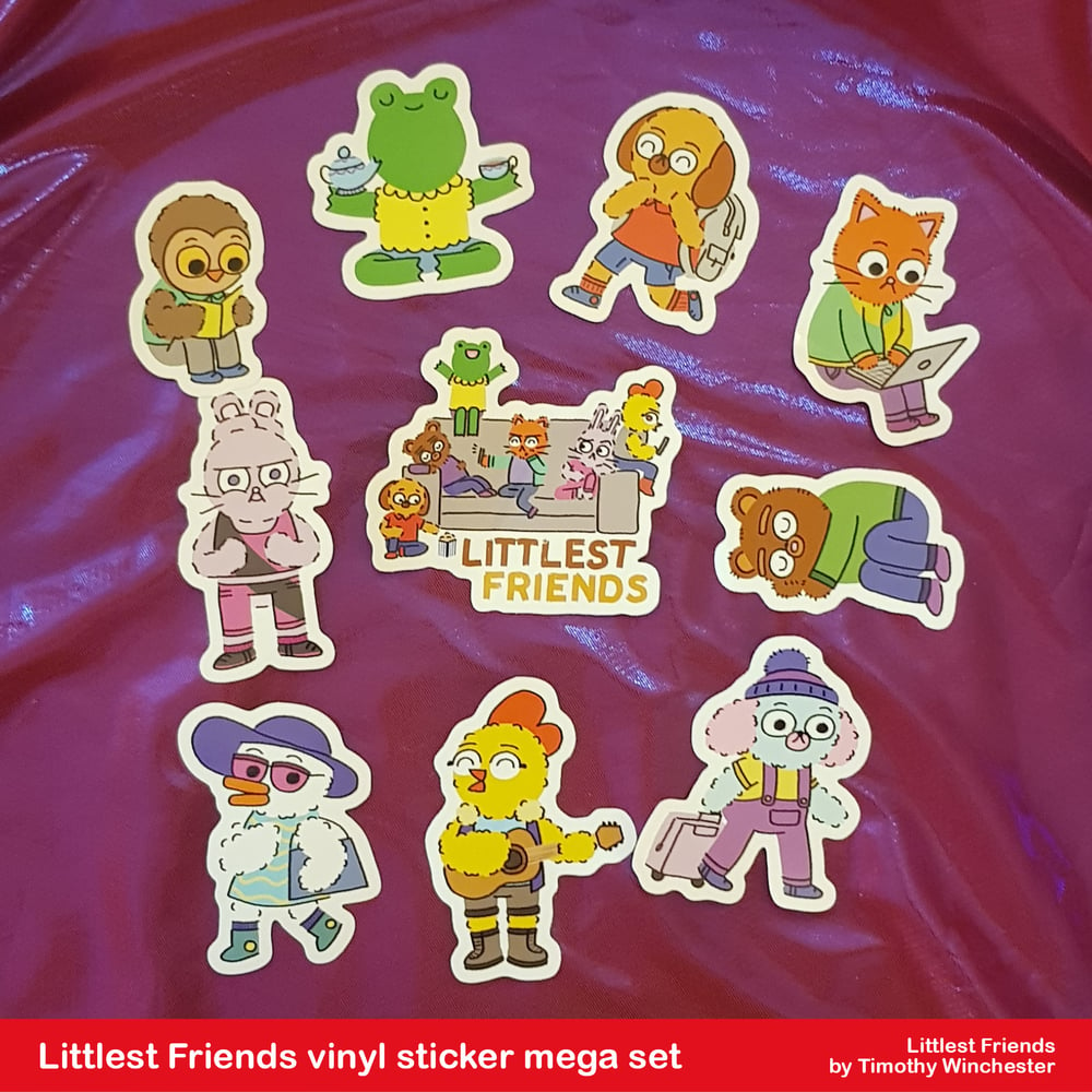 Littlest Friends - vinyl sticker mega set