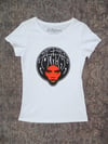 "AFRO" Woman tee - Organic Cotton - White