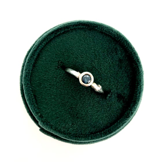 Image of Fair trade sapphire engagement ring . 14k gold