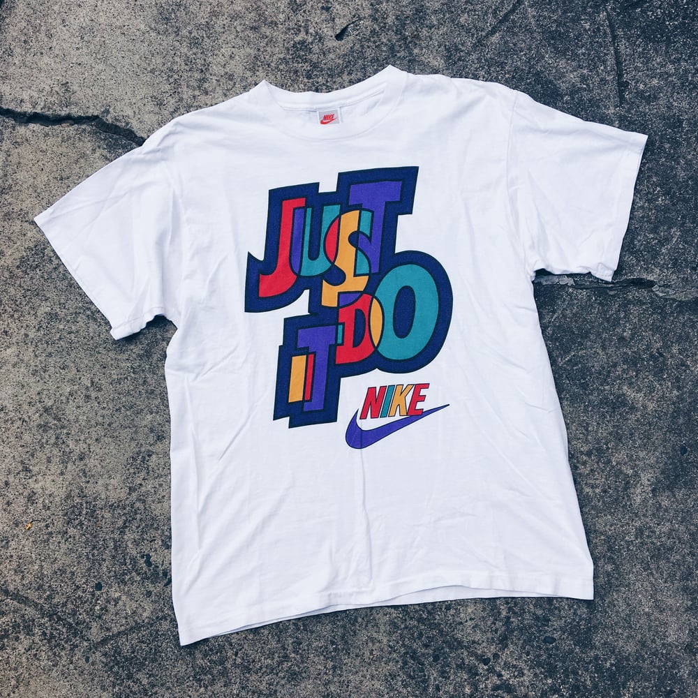 Image of Original Early 90’s Nike JDI Multicolor Tee.