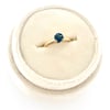 Australian sapphire twig engagement ring . 14k yellow gold