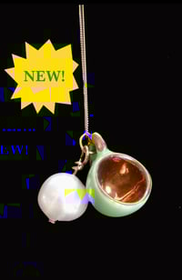 Image 2 of pearl and cup necklace