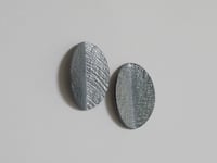 Image 2 of Leaf Post Earrings - Black or Silver