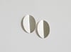 Leaf Post Earrings - Black or Silver