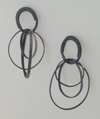 Image 2 of Multi Hoops Earring