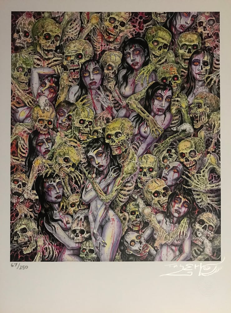 Image of Tim Lehi “Zombie Love” Signed & Numbered Poster