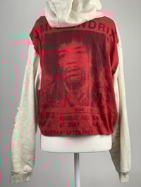 Image 3 of 100% COTTON FLEECE HOODIE - OATMEAL