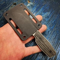 Image 3 of Compact EDC - Black Canvas Micarta