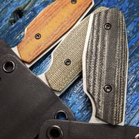 Image 4 of Compact EDC - Black Canvas Micarta