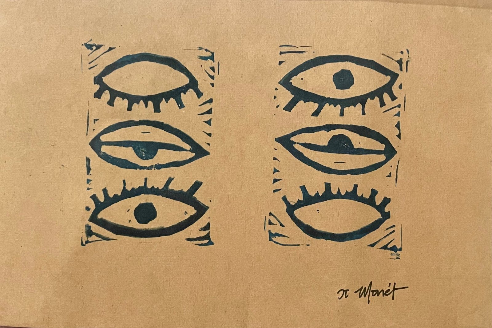 Assorted Hand-carved 4x6” Linocut Prints | CJ MONET ART