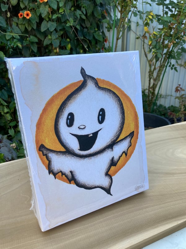 Image of "Happy Ghost" Canvas Print