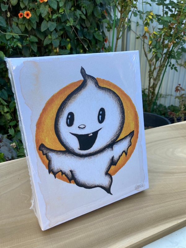 Image of "Happy Ghost" Canvas Print