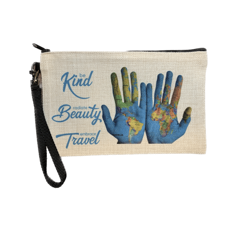 Linen Zippered Bag - Large