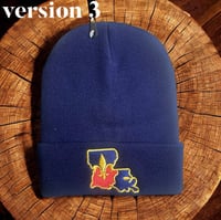 Image 4 of Louisiana Fleur De Lis Beanie / Custom Colors