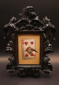 five of hearts original drawing 