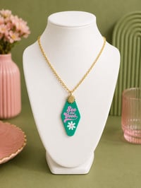 Image 3 of Mini Motel Keychain Necklace. “See The Good”