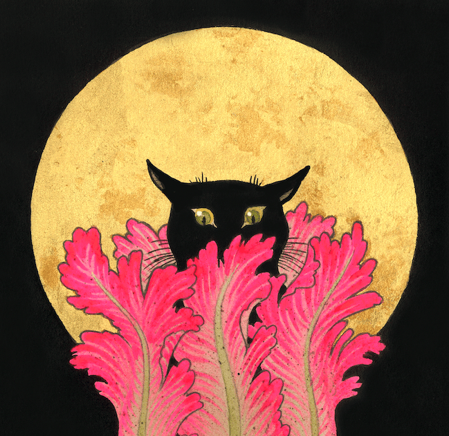 Image of TULIP archival print with gold leaf