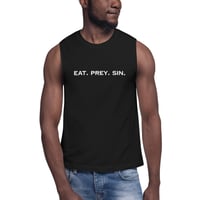 Image 1 of "Eat. Prey. Sin." Muscle Shirt