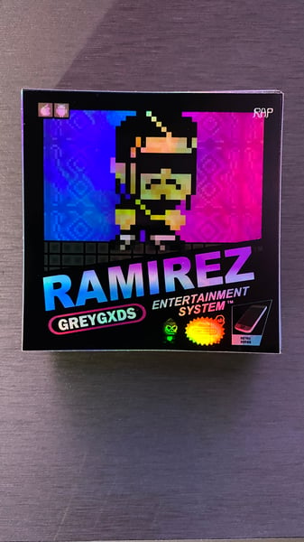 Image of  Ramirez - Retro Gaming Limited Edition Holo/Iridescent Sticker(Version 2)