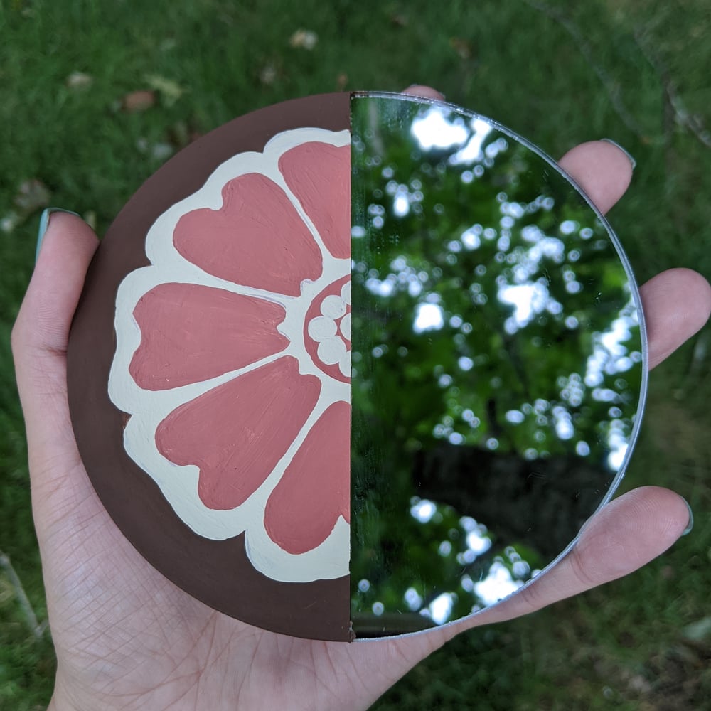 Image of White Lotus Chip Mirror