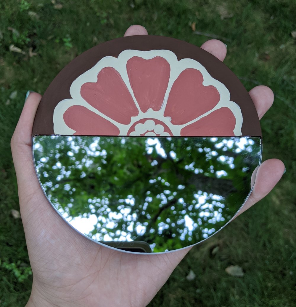 Image of White Lotus Chip Mirror