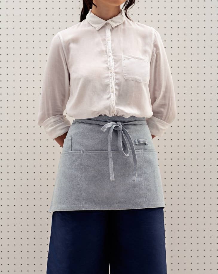 Image of Waist Apron-Denim or Stripe