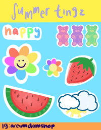 Summer Tingz Sticker Sheet