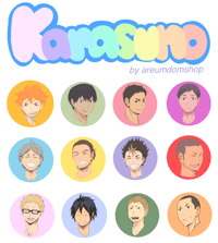Team Karasuno Haikyuu Sticker Sheet