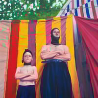 Stand your ground, you clown.  30x30 cm 