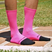 Image 2 of 6.5 inch tall "Pink Fluo" Summer Sock