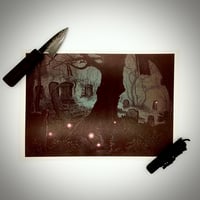 Image 1 of Cryptogram Art Print | The Graveyard