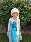 Frozen Elsa Inspired Crochet Wig Hat Blonde Braid with Tiara for baby, toddler & child